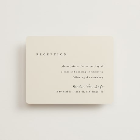 Reception Cards