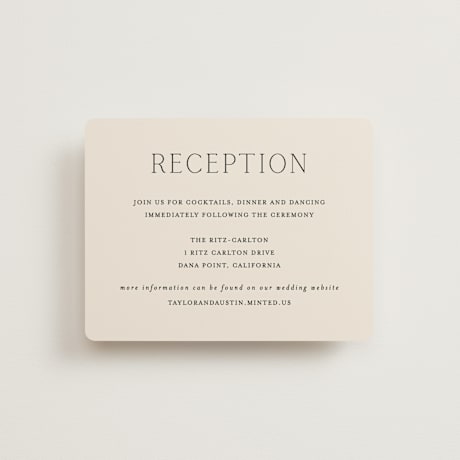 Reception Cards