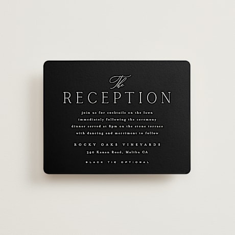 Reception Cards