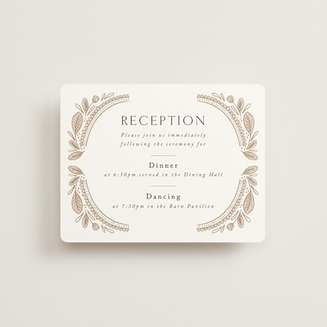 Reception Cards