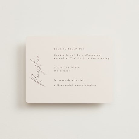 Reception Cards