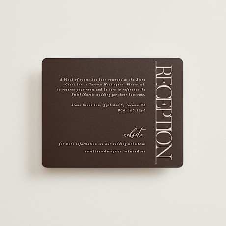 Reception Cards