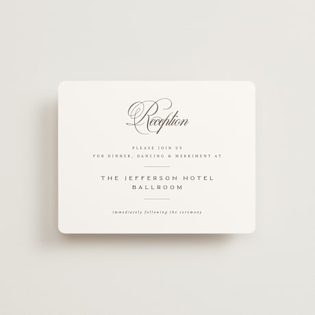 Reception Cards