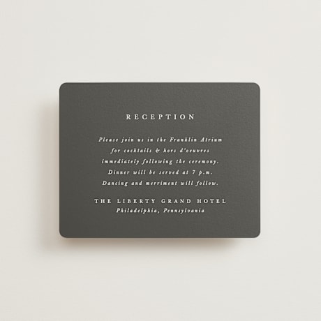 Reception Cards