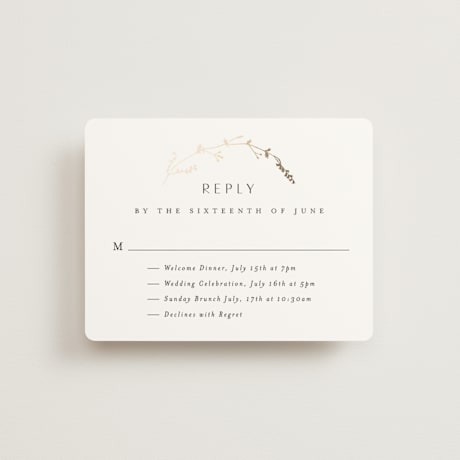 Foil-Pressed Multi-Event RSVP Cards