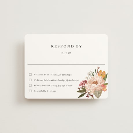 Foil-Pressed Multi-Event RSVP Cards