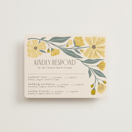 Foil-Pressed Multi-Event RSVP Cards