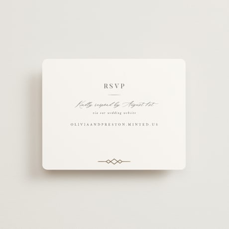 Foil-Pressed RSVP Online Enclosure Cards