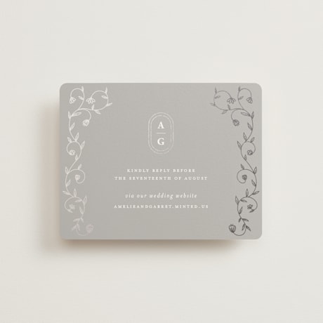 Foil-Pressed RSVP Online Enclosure Cards