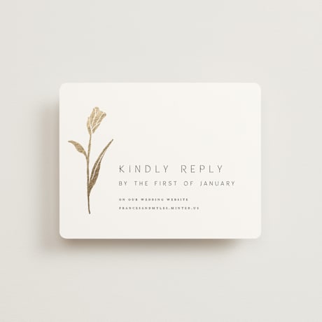 Foil-Pressed RSVP Online Enclosure Cards