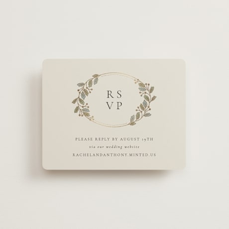 Foil-Pressed RSVP Online Enclosure Cards