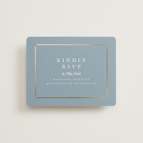Foil-Pressed RSVP Online Enclosure Cards