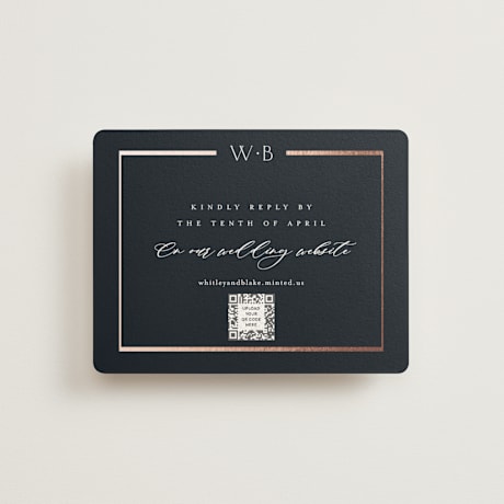 Foil-Pressed RSVP Online Enclosure Cards