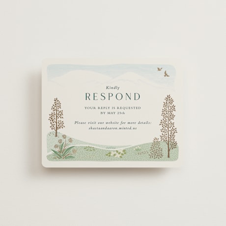 Foil-Pressed RSVP Online Enclosure Cards