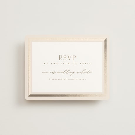Foil-Pressed RSVP Online Enclosure Cards
