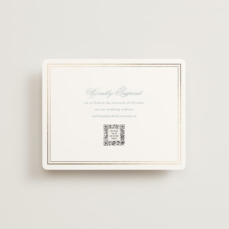 Foil-Pressed RSVP Online Enclosure Cards