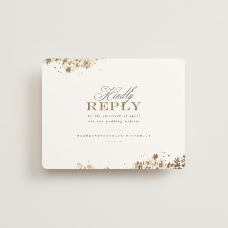 Foil-Pressed RSVP Online Enclosure Cards