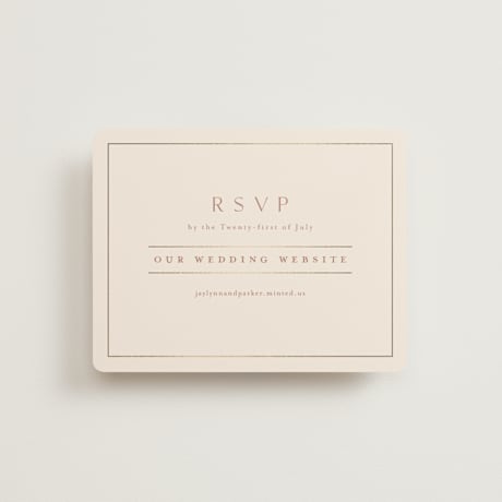 Foil-Pressed RSVP Online Enclosure Cards