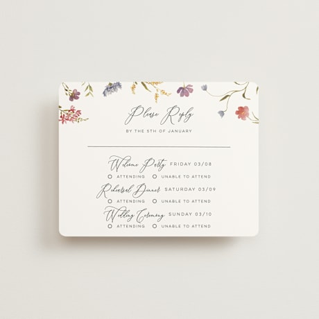 Multi-Event RSVP Cards