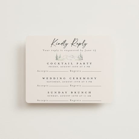 Multi-Event RSVP Cards