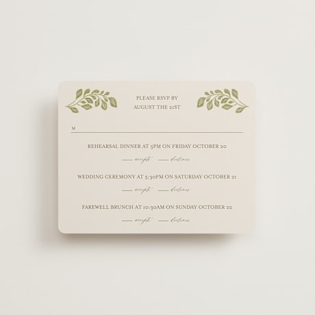 Multi-Event RSVP Cards