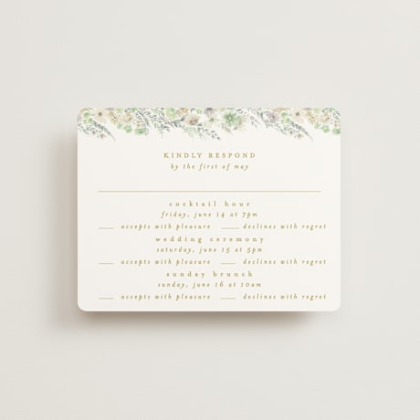 Multi-Event RSVP Cards