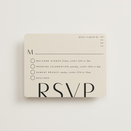 Multi-Event RSVP Cards