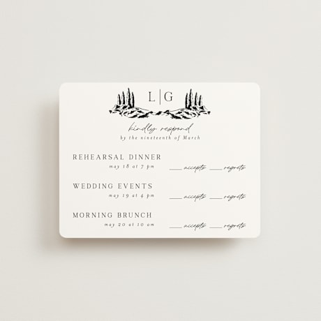 Multi-Event RSVP Cards