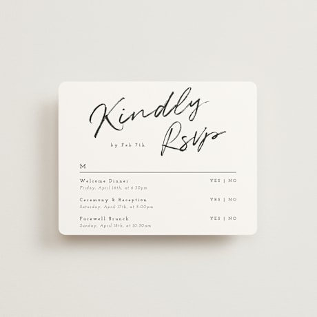 Multi-Event RSVP Cards