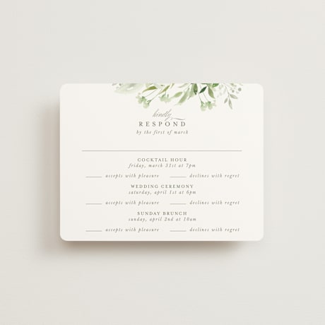 Multi-Event RSVP Cards