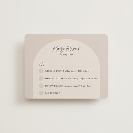 Multi-Event RSVP Cards