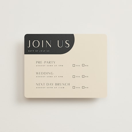 Multi-Event RSVP Cards