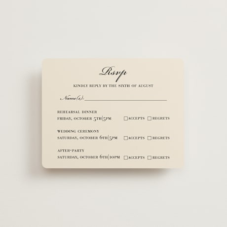 Multi-Event RSVP Cards