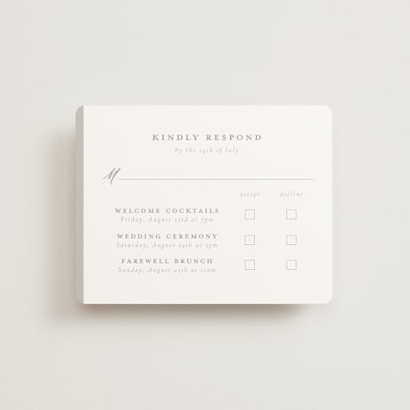 Multi-Event RSVP Cards