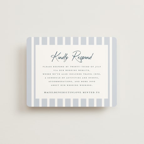 RSVP Online Enclosure Cards