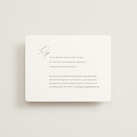 RSVP Online Enclosure Cards