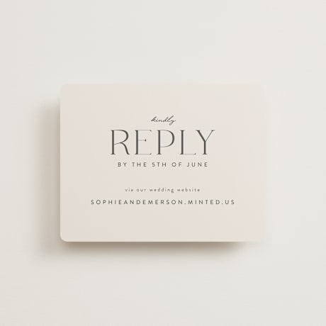 RSVP Online Enclosure Cards