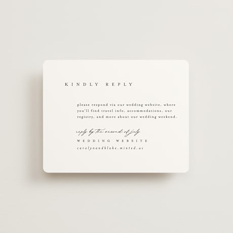 RSVP Online Enclosure Cards