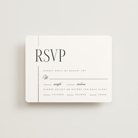 Foil-Pressed RSVP Cards