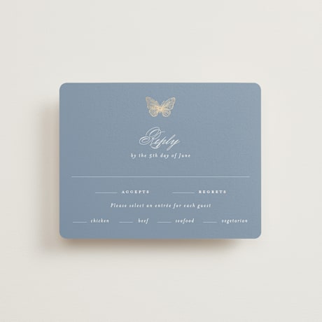 Foil-Pressed RSVP Cards
