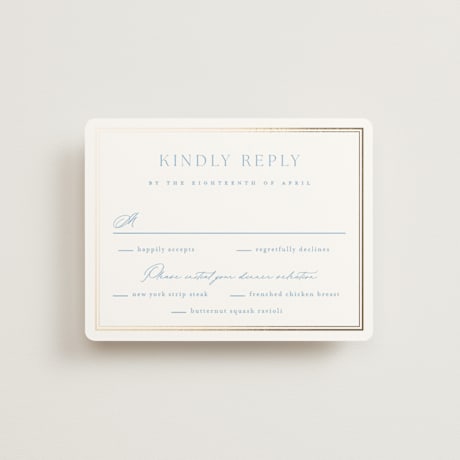 Foil-Pressed RSVP Cards