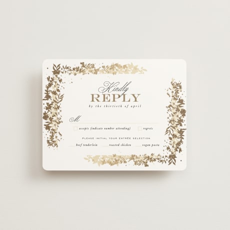 Foil-Pressed RSVP Cards