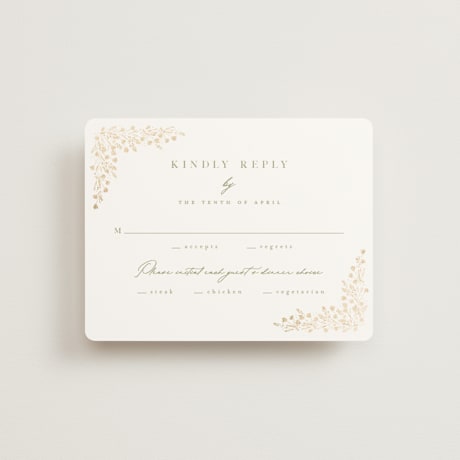 Foil-Pressed RSVP Cards