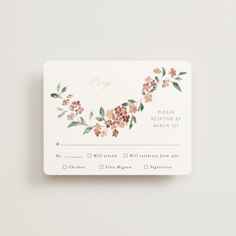 Foil-Pressed RSVP Cards