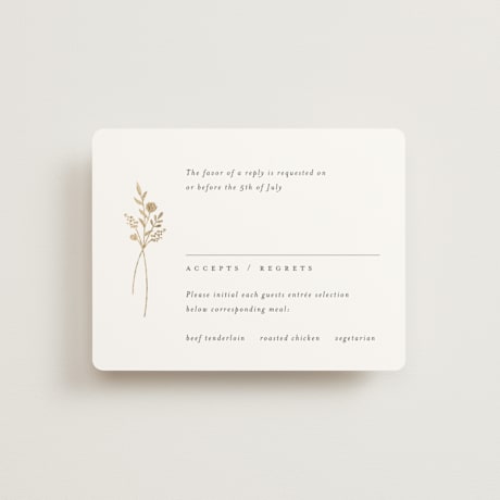Foil-Pressed RSVP Cards