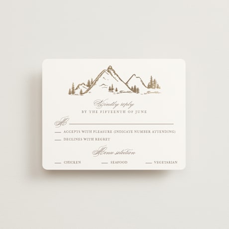 Foil-Pressed RSVP Cards