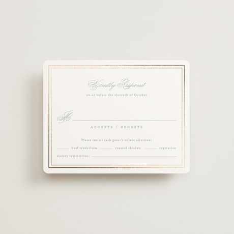 Foil-Pressed RSVP Cards