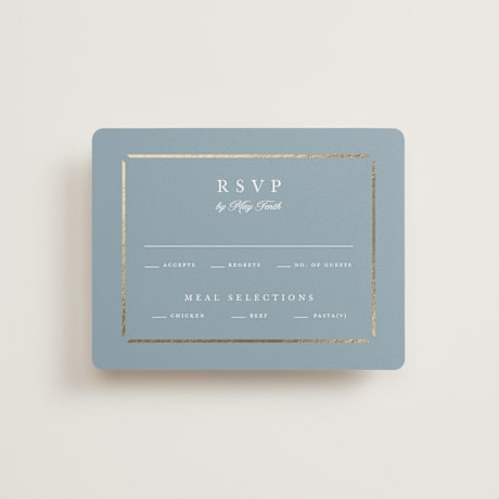 Foil-Pressed RSVP Cards