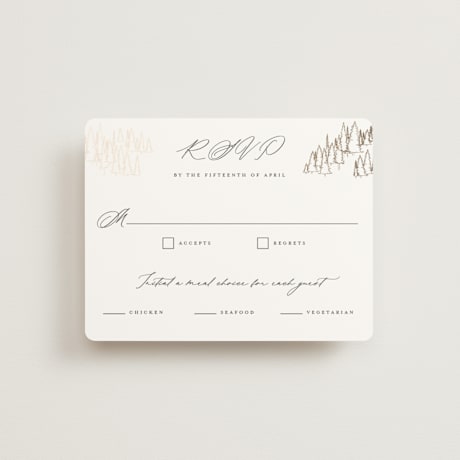 Foil-Pressed RSVP Cards