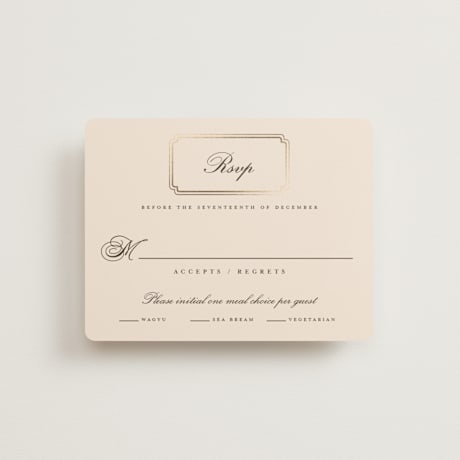 Foil-Pressed RSVP Cards